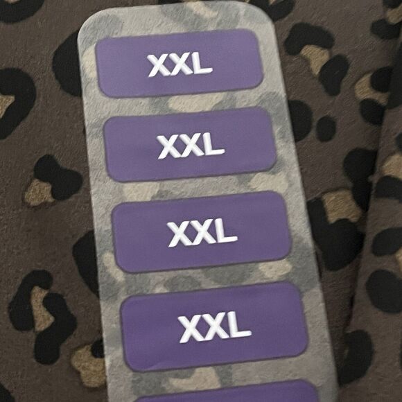 NWT Chelsea & Theadore Blouse Animal Print Femme Fatale Office Career Classy 2XL - Picture 6 of 10